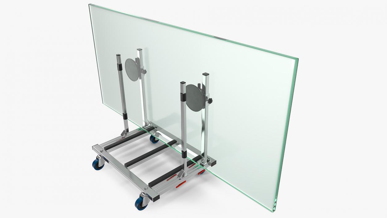 Clamp Glass Transport Wagon 3D