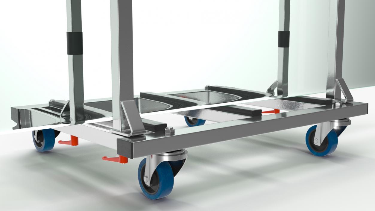 Clamp Glass Transport Wagon 3D