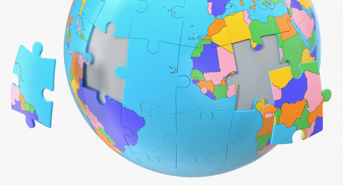 Globe Puzzle 3D