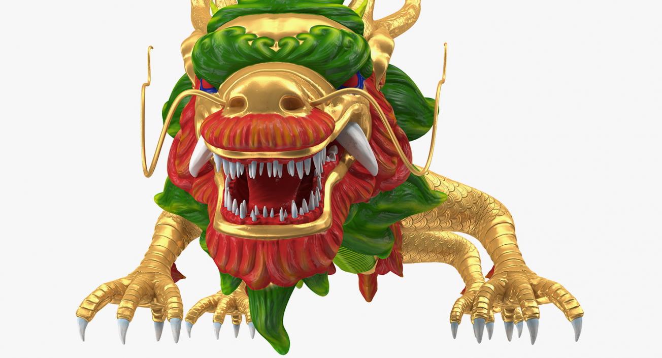Traditional Chinese Dragon Neutral Pose 3D model