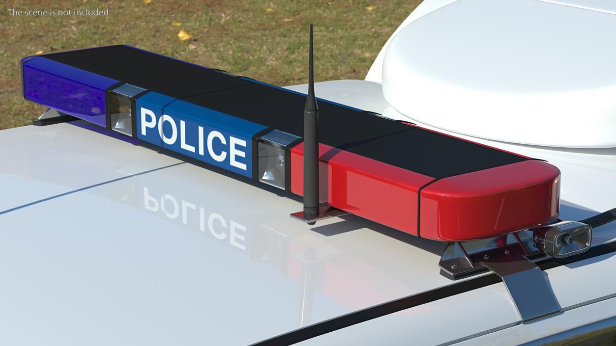3D model Police Vehicle Light Bars