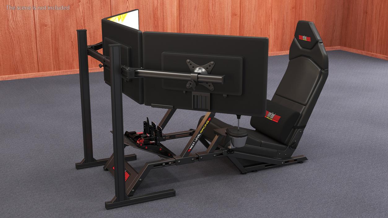 3D F-GT Racing Simulator Cockpit F1 with 3 Monitors model