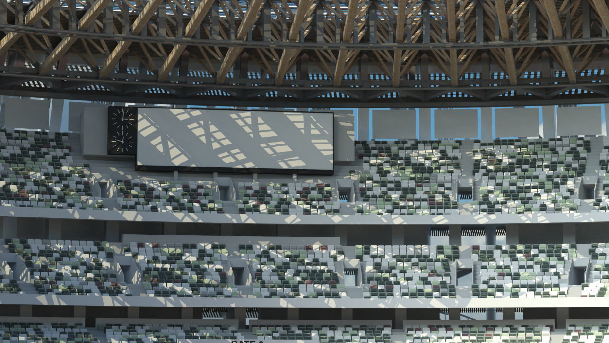 3D Football Pitch Stadium Arena model
