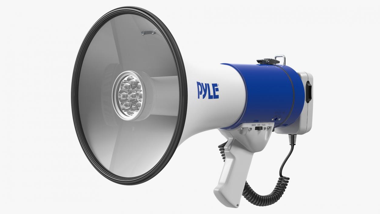 Pyle Megaphone Speaker with LED Flashlight 3D