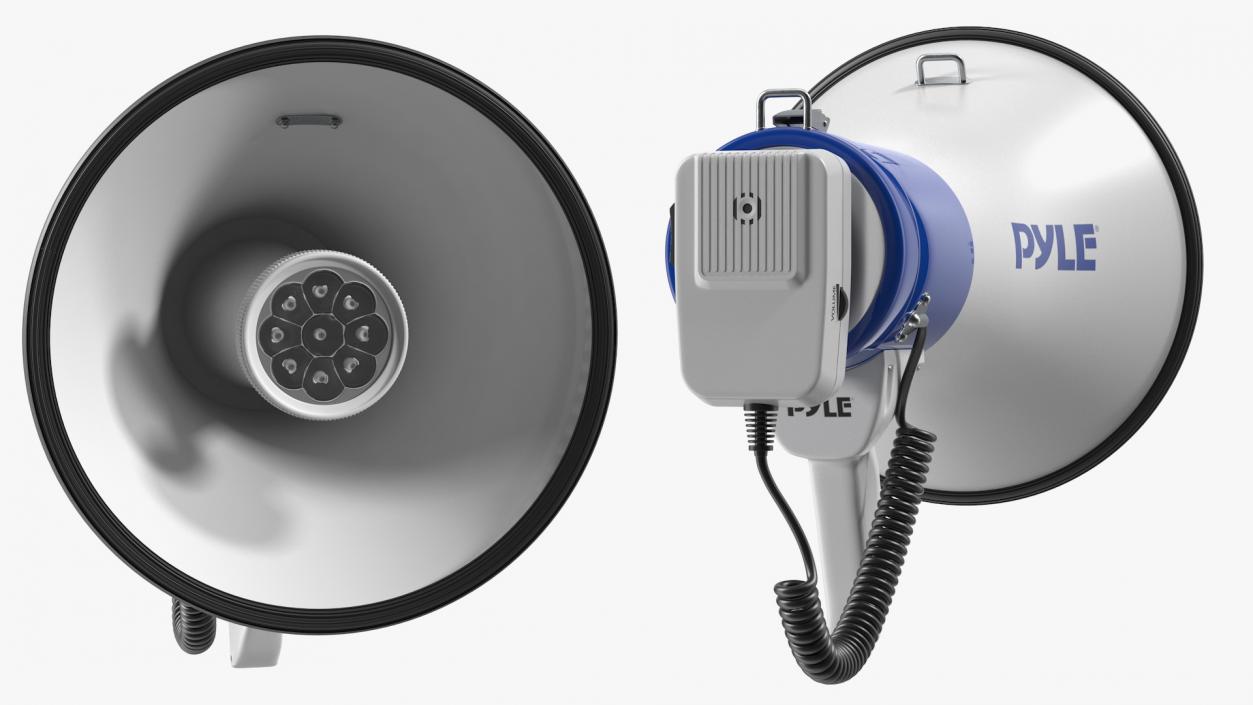 Pyle Megaphone Speaker with LED Flashlight 3D