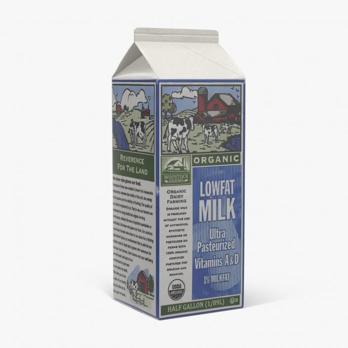 3D model Half Gallon Milk Carton 2