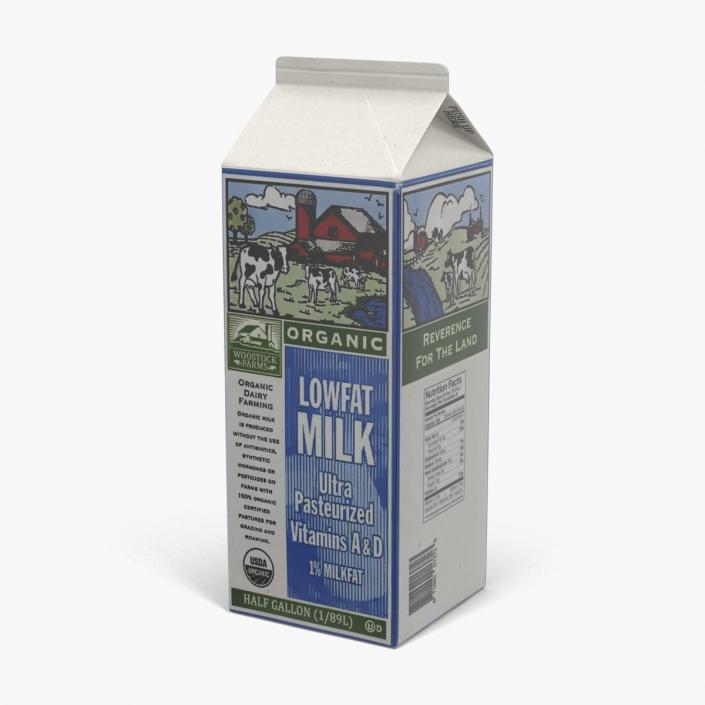 3D model Half Gallon Milk Carton 2