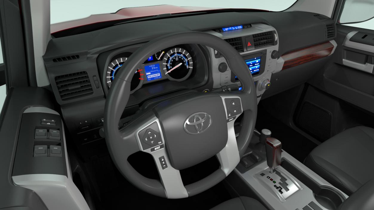 3D model Toyota 4Runner TRD Pro Red Metallic 2021
