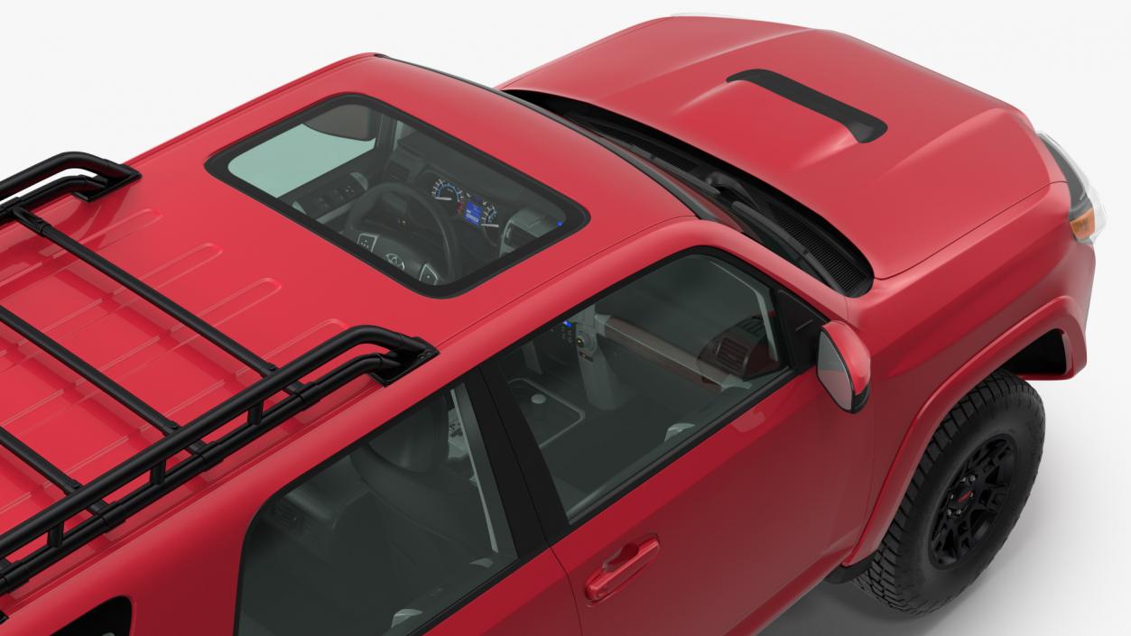 3D model Toyota 4Runner TRD Pro Red Metallic 2021