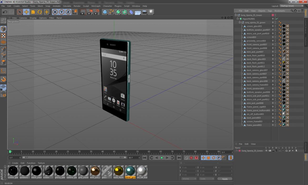 3D model Sony Xperia Z5 Green