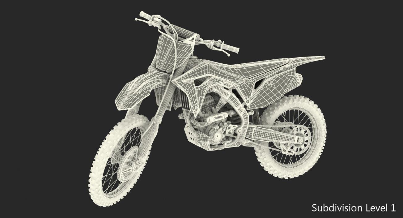 3D Competition Motorcycle Honda CRF250R 2018 Rigged model