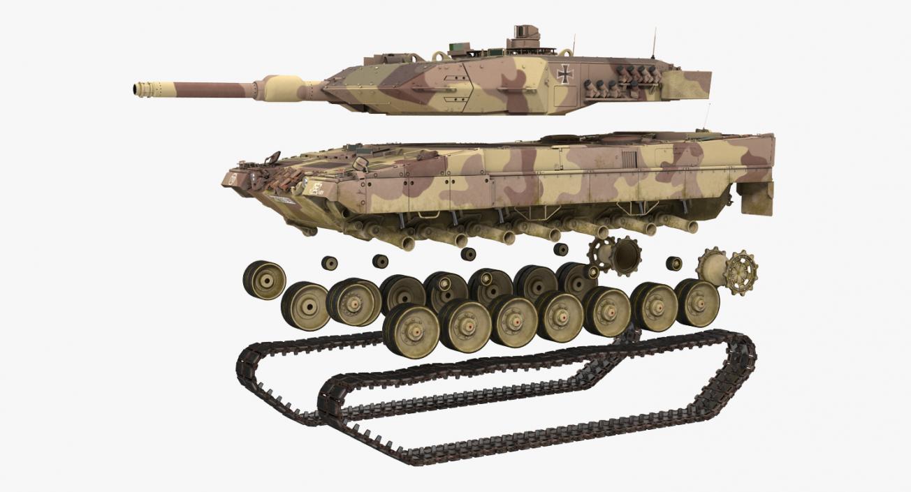 3D Rigged Tanks Collection model