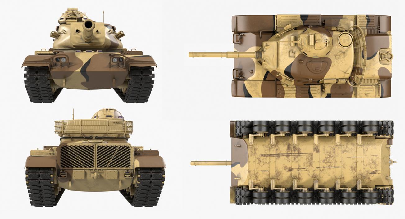 3D Rigged Tanks Collection model