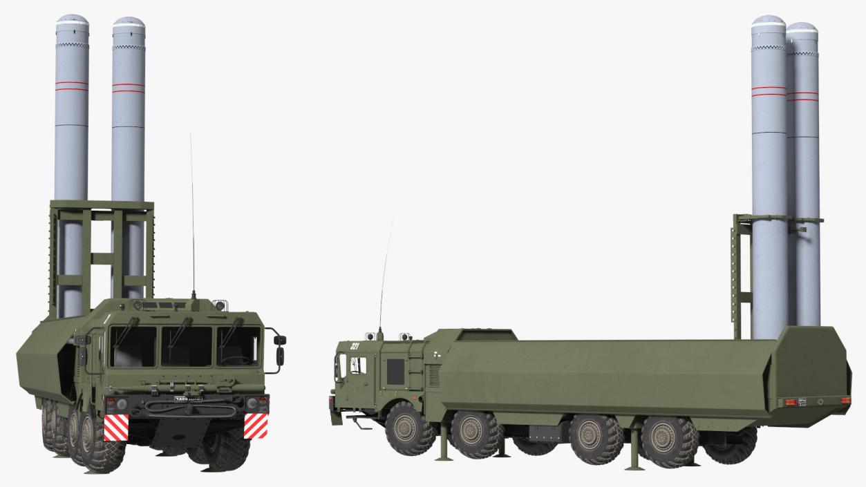 300P Bastion-P Missile System Armed Position 3D model