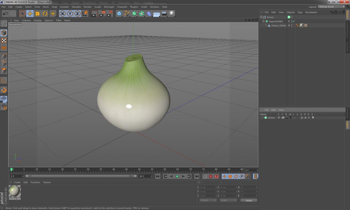 Onion 3D model