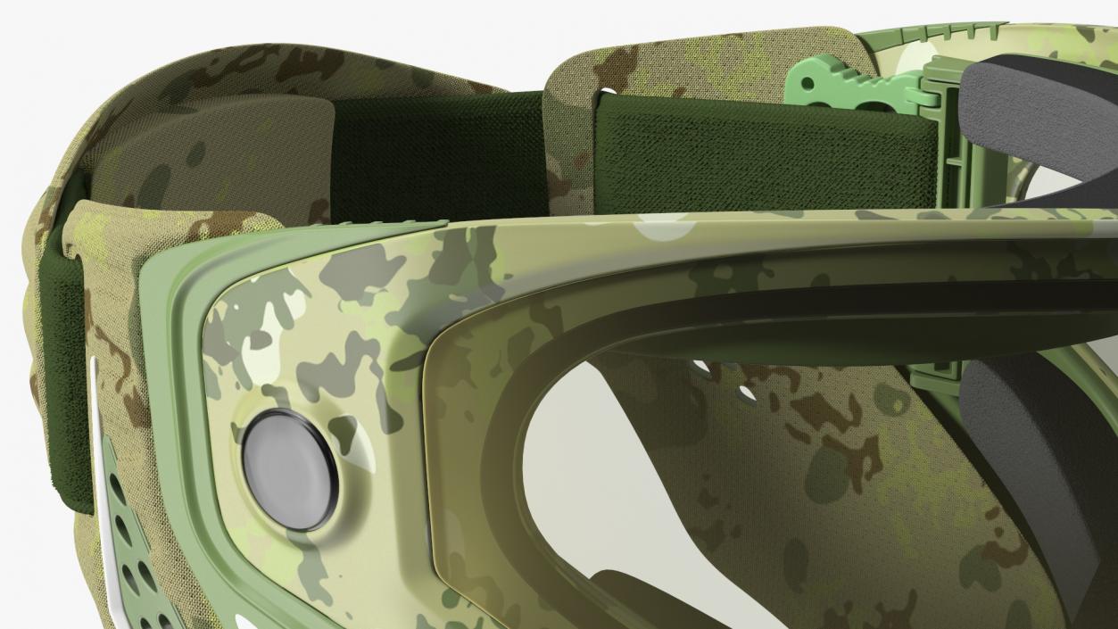 Airsoft Full Face Mask Camo 3D