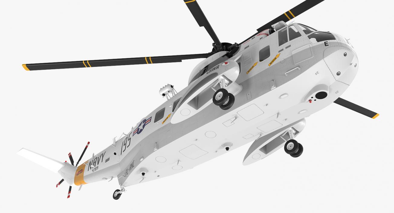 Sikorsky SH-3H Sea King USA Navy Rigged 3D model