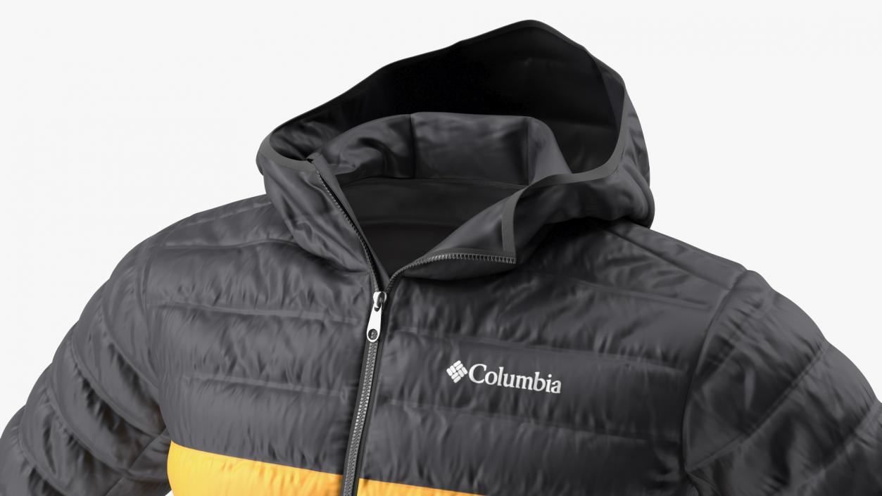 Yellow Columbia Jacket 3D