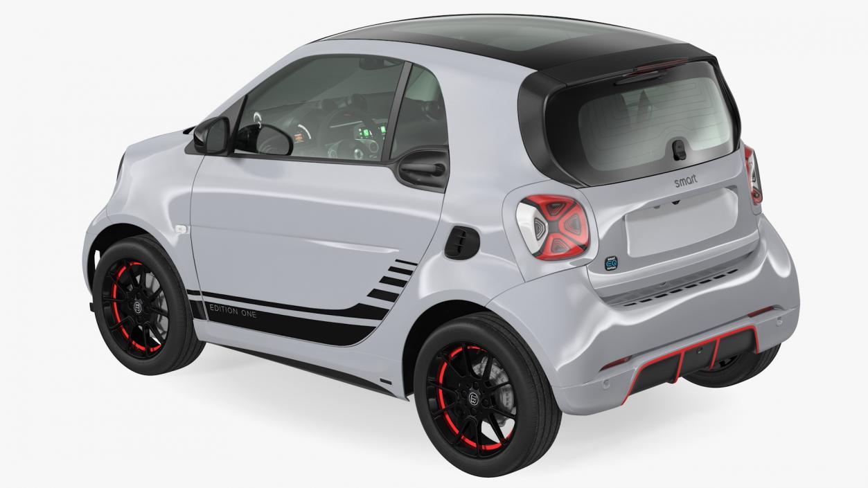 Smart EQ Fortwo Coupe Electric Rigged 3D