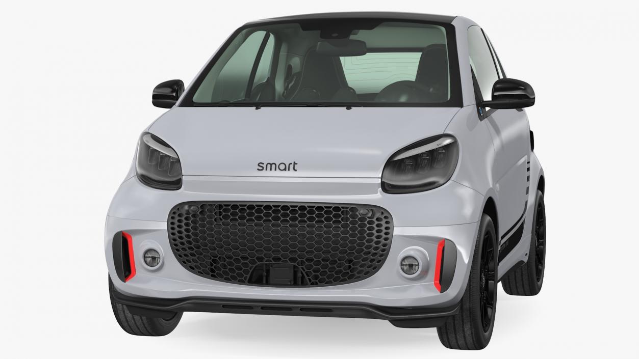 Smart EQ Fortwo Coupe Electric Rigged 3D
