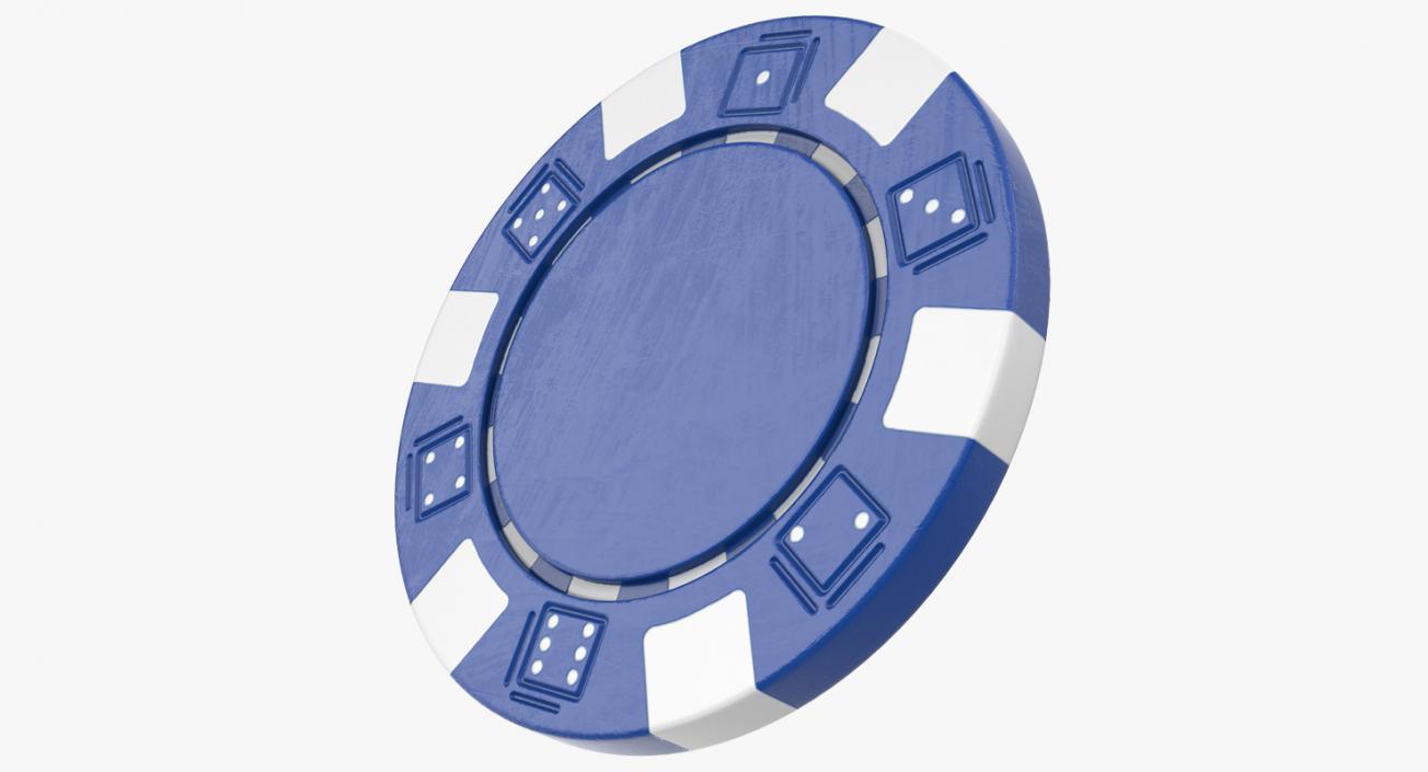 3D Blank Poker Chip