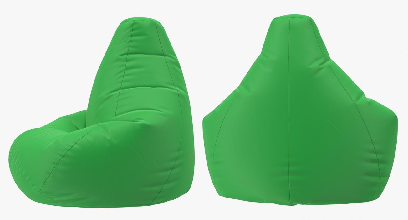 3D Star Bean Bag Chair Nylon Green