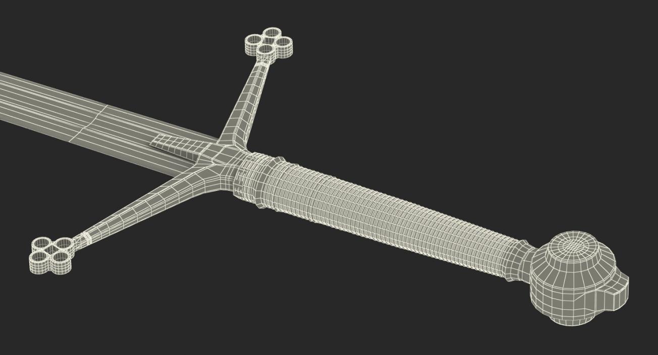 3D Scottish Claymore Sword model