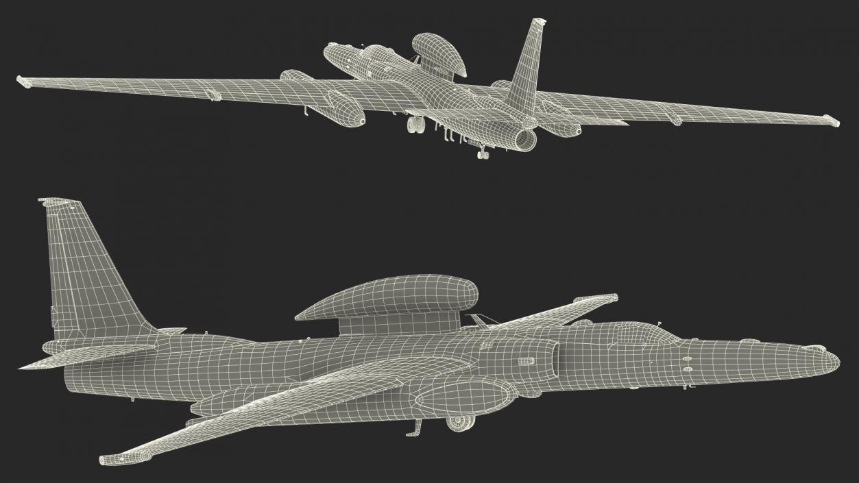 3D Lockheed U2 Dragon Lady Aircraft Rigged for Maya model