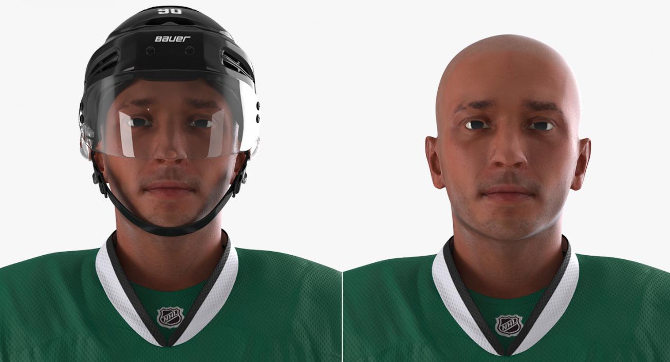 3D Hockey Player Stars Rigged