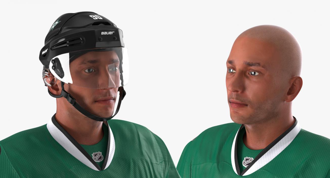 3D Hockey Player Stars Rigged