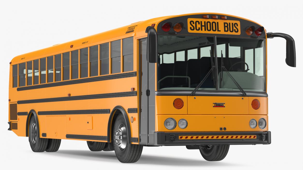 3D Thomas Saf T Liner School Bus Rigged