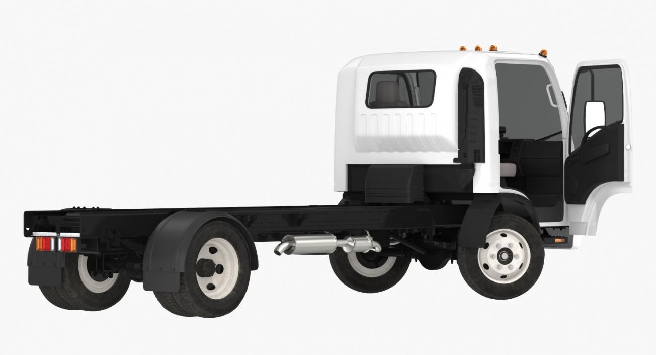3D Commercial Truck Isuzu NPR 2018 Rigged model