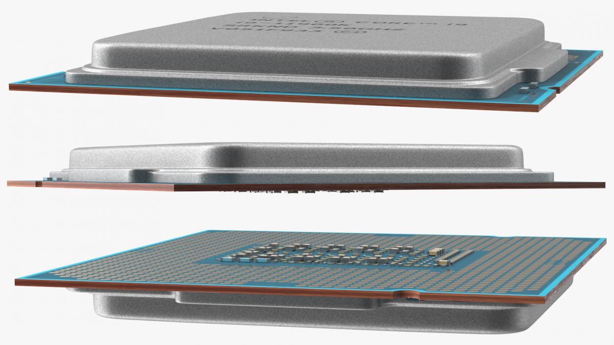 Intel Core i9 11900K CPU 3D model