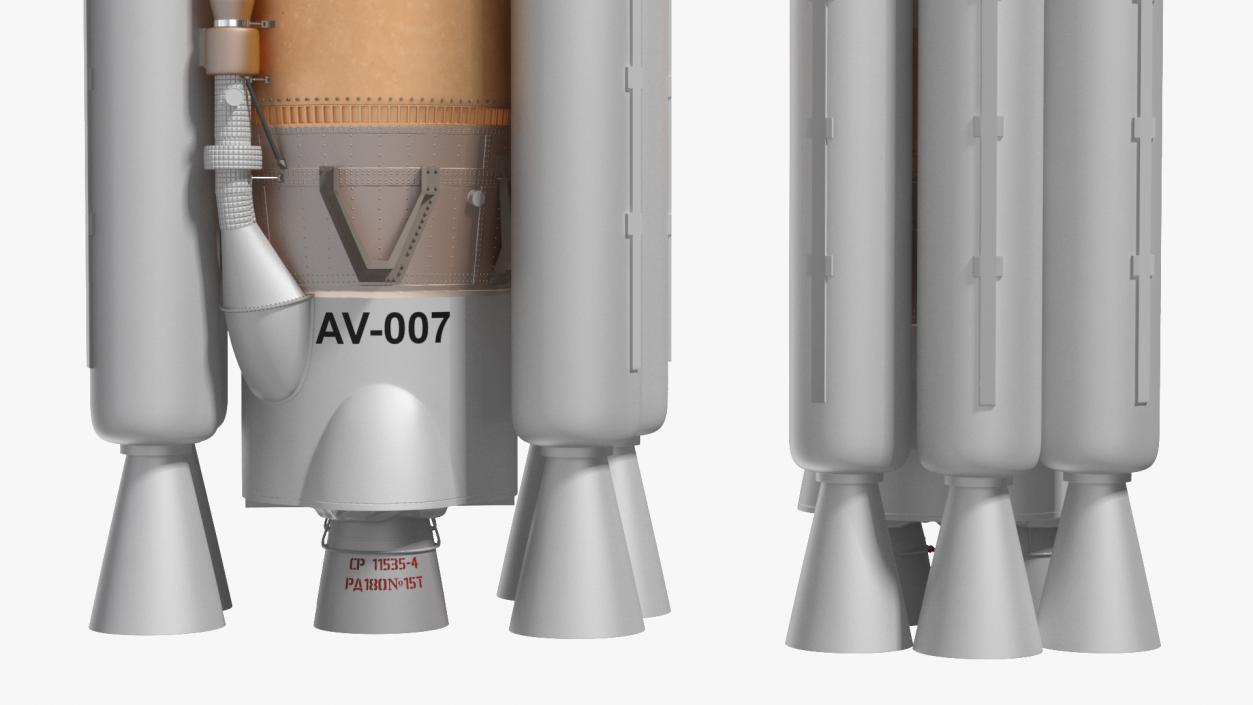Atlas 500 Series Expendable Launch Vehicle 3D