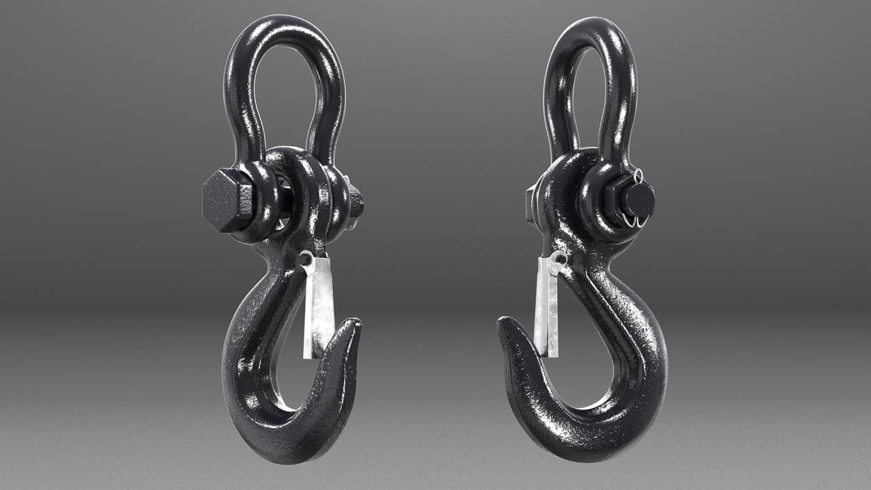 Hook with Shackle 3D