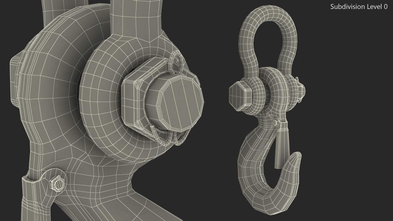 Hook with Shackle 3D