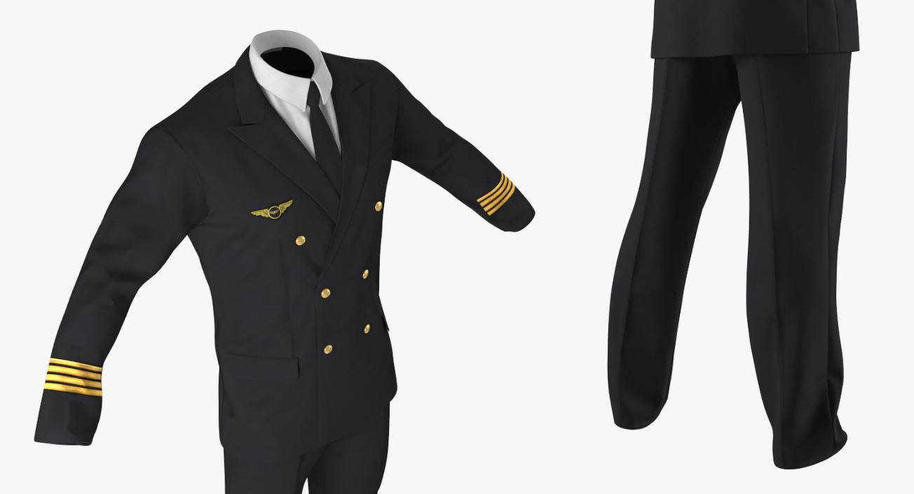 3D Airline Pilot Suit model
