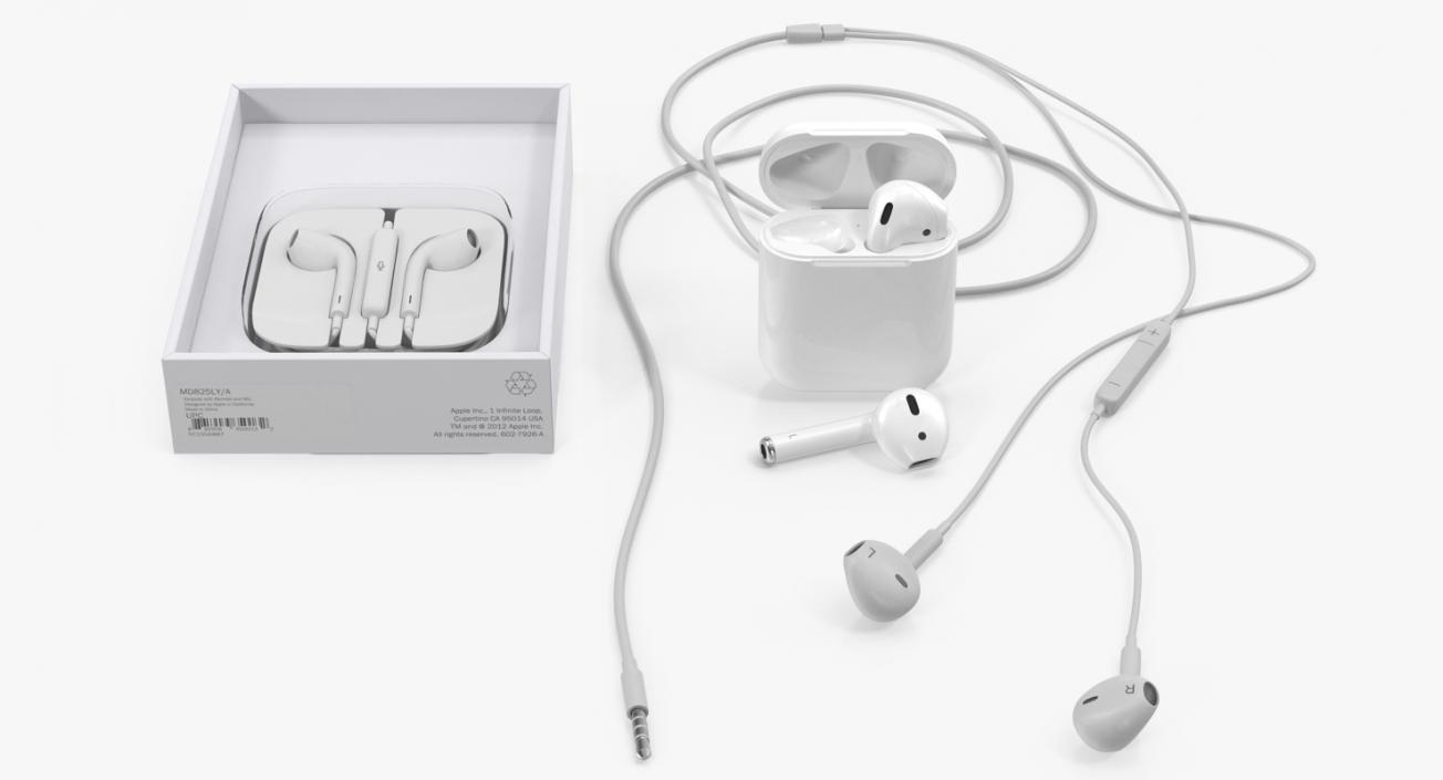 Apple EarPods Collection 3D model