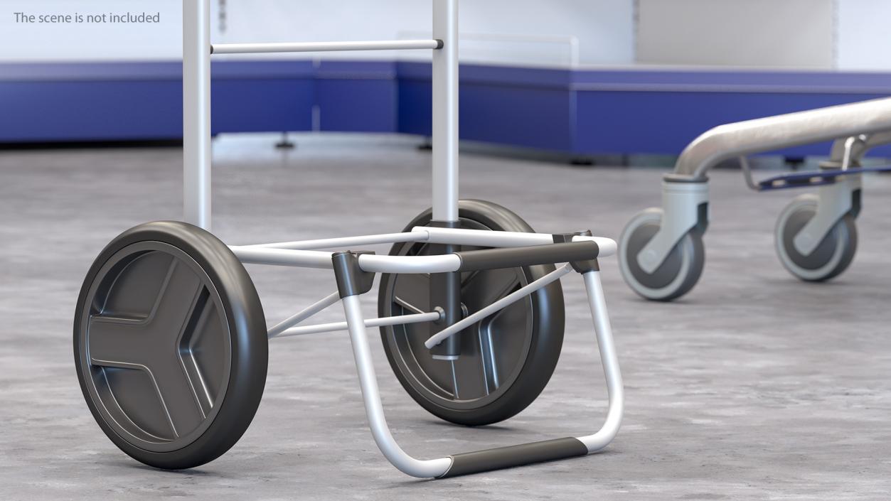 3D model Two Wheel Compact Luggage Cart