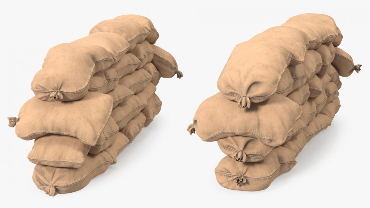 Sandbag Wall 3D