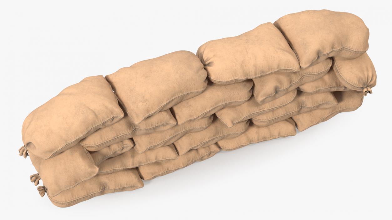 Sandbag Wall 3D