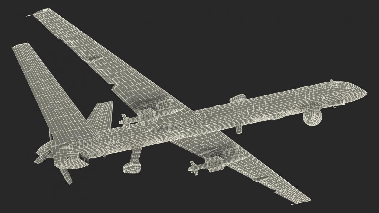 Orion Russian UAV Rigged 3D model