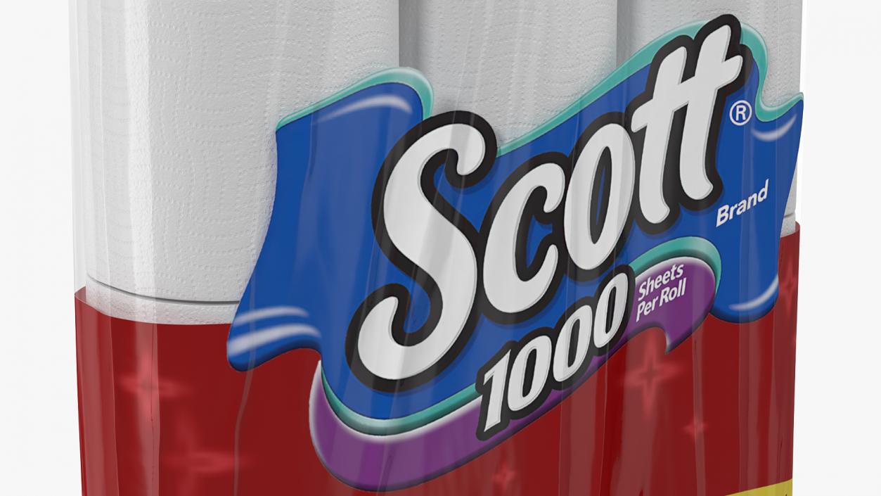 3D Scott Bath Tissue 12 Rolls