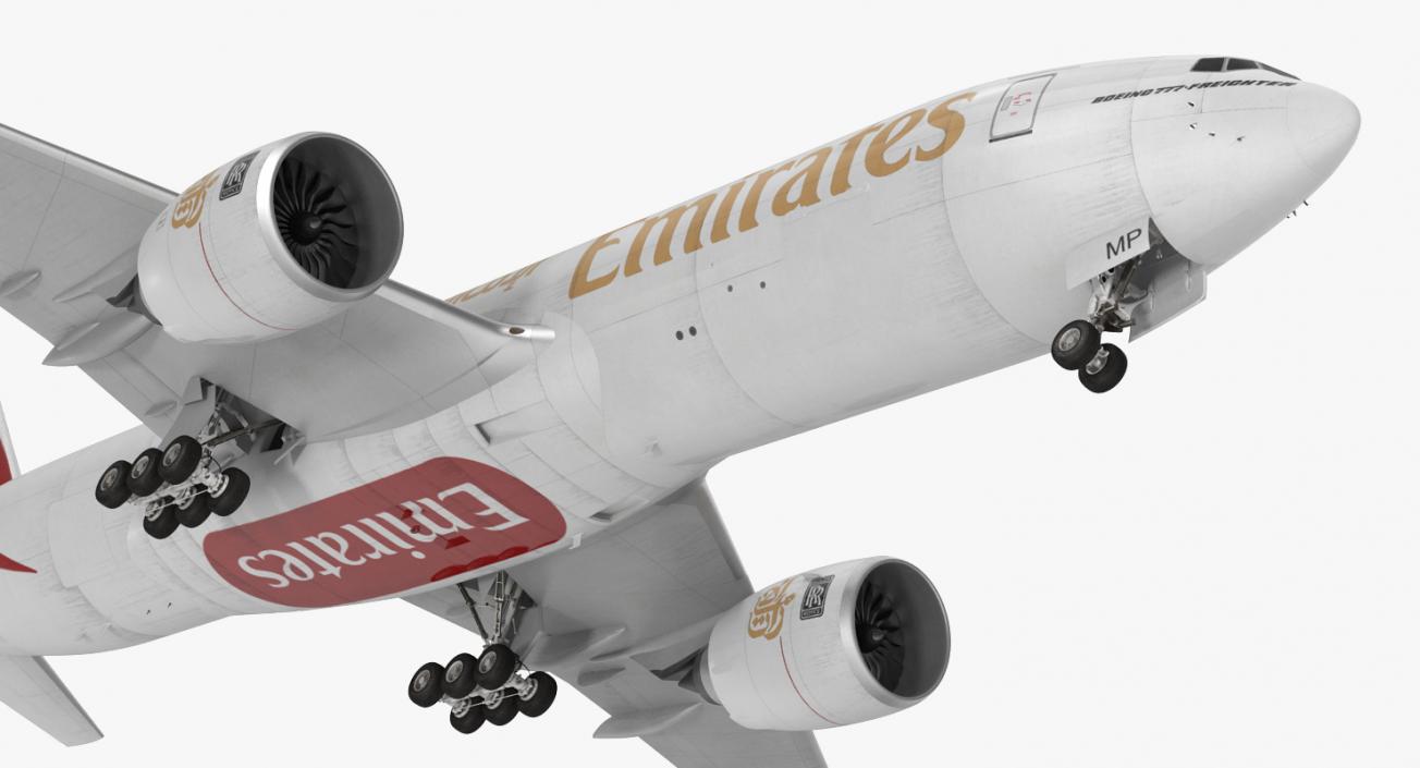 3D Boeing 777 Freighter Emirates Airlines model