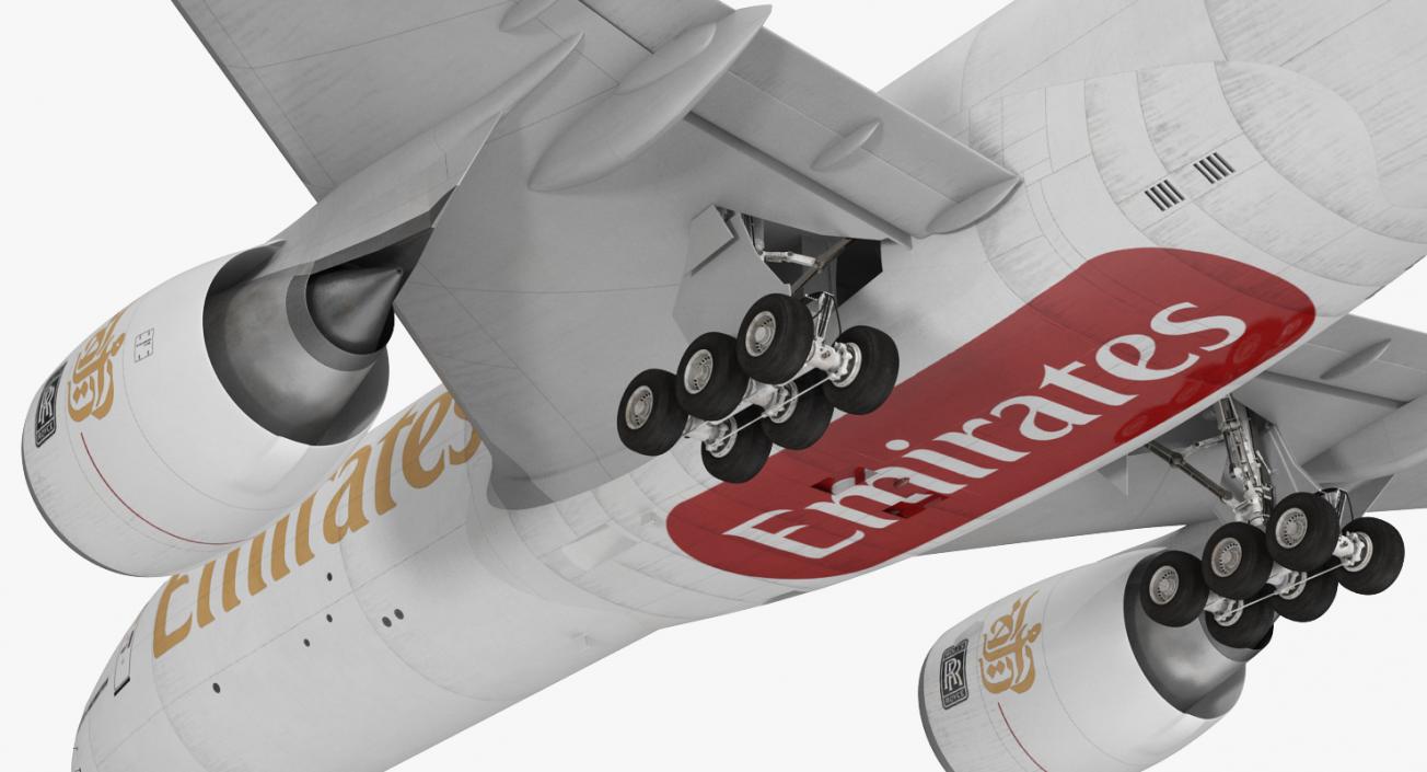 3D Boeing 777 Freighter Emirates Airlines model