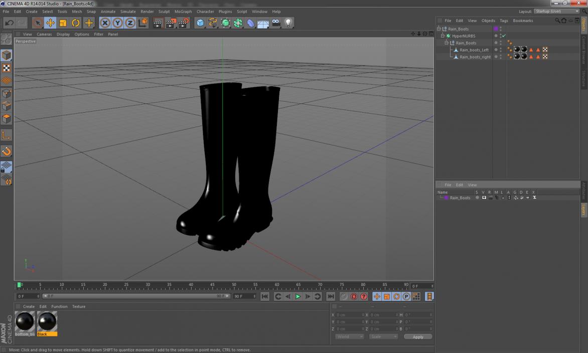 3D model Rain Boots
