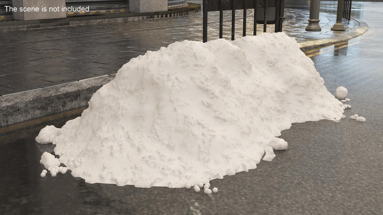 Pile of Snow 3D