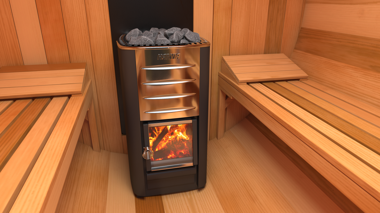 3D Harvia M3 Woodburning Sauna Stove model
