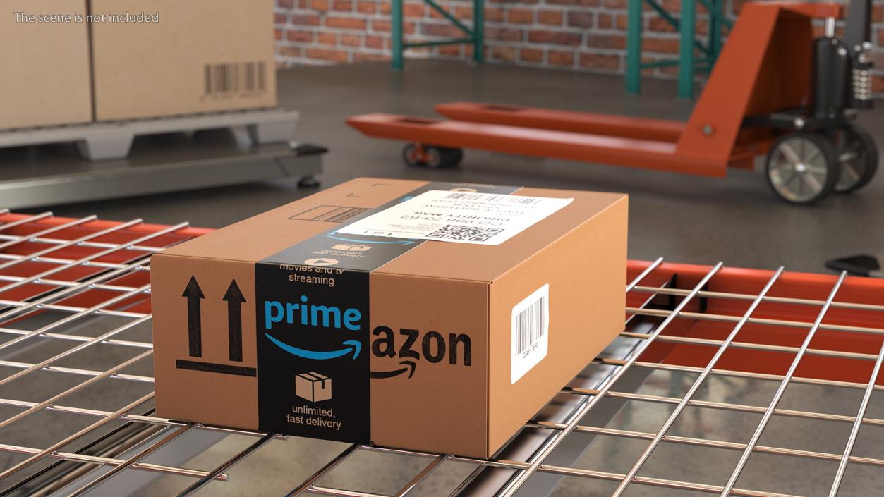 Amazon Parcels Box 26x18x10 3D