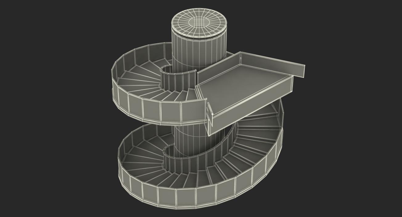 Modern Round Stairs 3D model